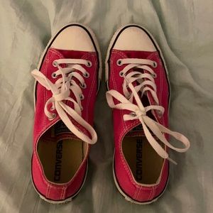 Pink converses! Size 7